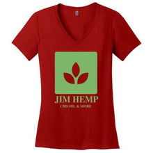 Load image into Gallery viewer, Jim Hemp Original District Made Ladies Perfect Weight V-Neck T-Shirt - Jim Hemp Inc